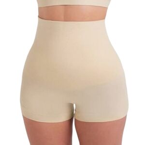 Shapermint High-Waisted Shaper Boyshort Nude Beige Size Large